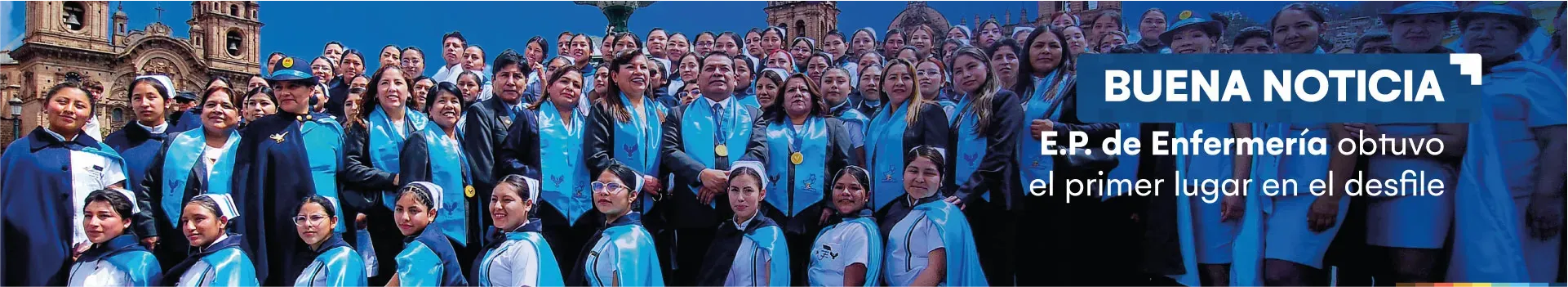 Docentes y estudiantes de nuestra Escuela Profesional de Enfermería destacaron en el Desfile Cívico organizado por el Colegio de Enfermeros del Perú – Consejo Regional VII, realizado en la Plaza Mayor del Cusco.