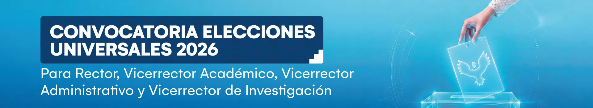 Convocatoria a Elecciones Universales 2026