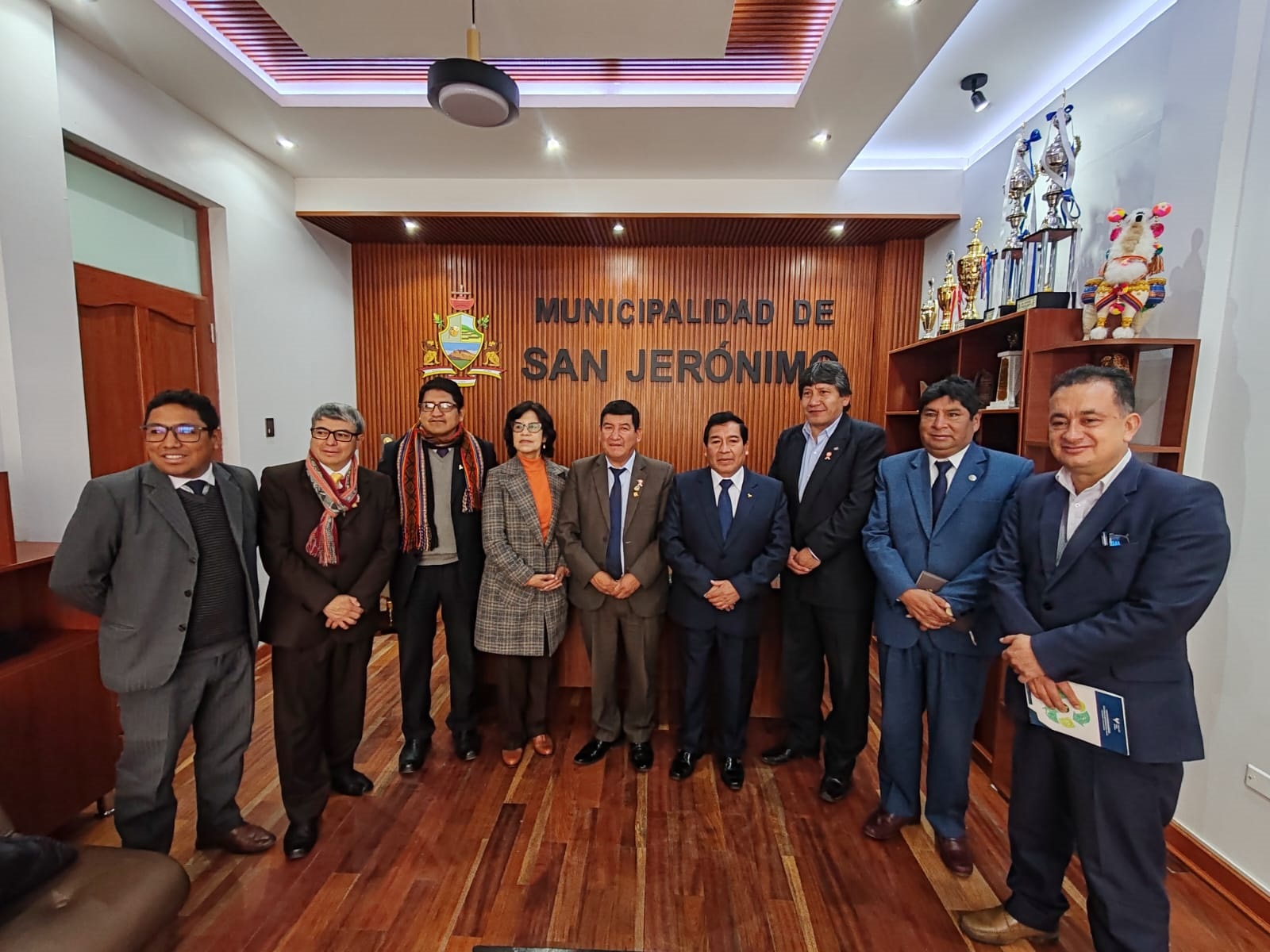 Reunión de trabajo con la Municipalidad distrital de San Jerónimo