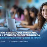 Capacitación: Servicio del programa de tutoría y atención psicopedagógica