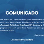 Comunicado: Sobre ampliación de las fechas de reinicio de estudios 2025-I (Pregrado)